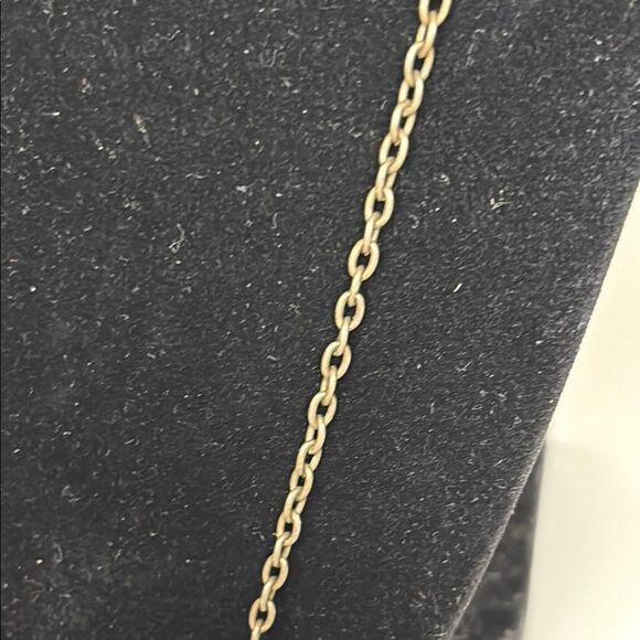 Vintage Inspired Brass Key Pendant with Ballet Slippers Necklace 22” - Picture 4 of 5